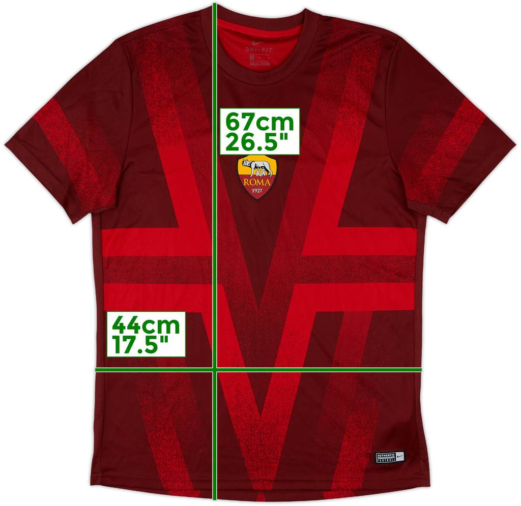 2019-20 Roma Nike Training Shirt - 9/10 - (M)