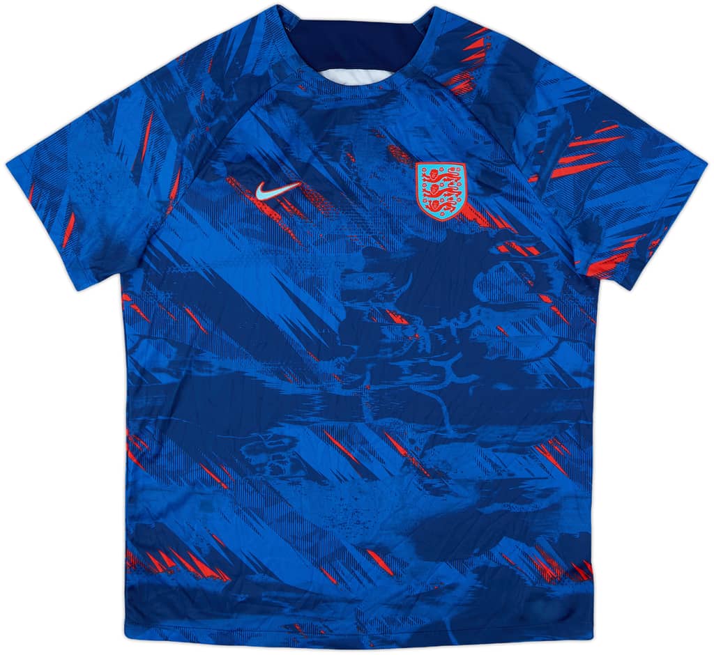 2022 England Nike Pre-Match Shirt - 9/10 - (XL)
