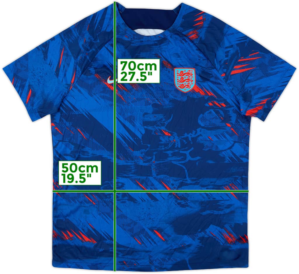 2022 England Nike Pre-Match Shirt - 9/10 - (XL)