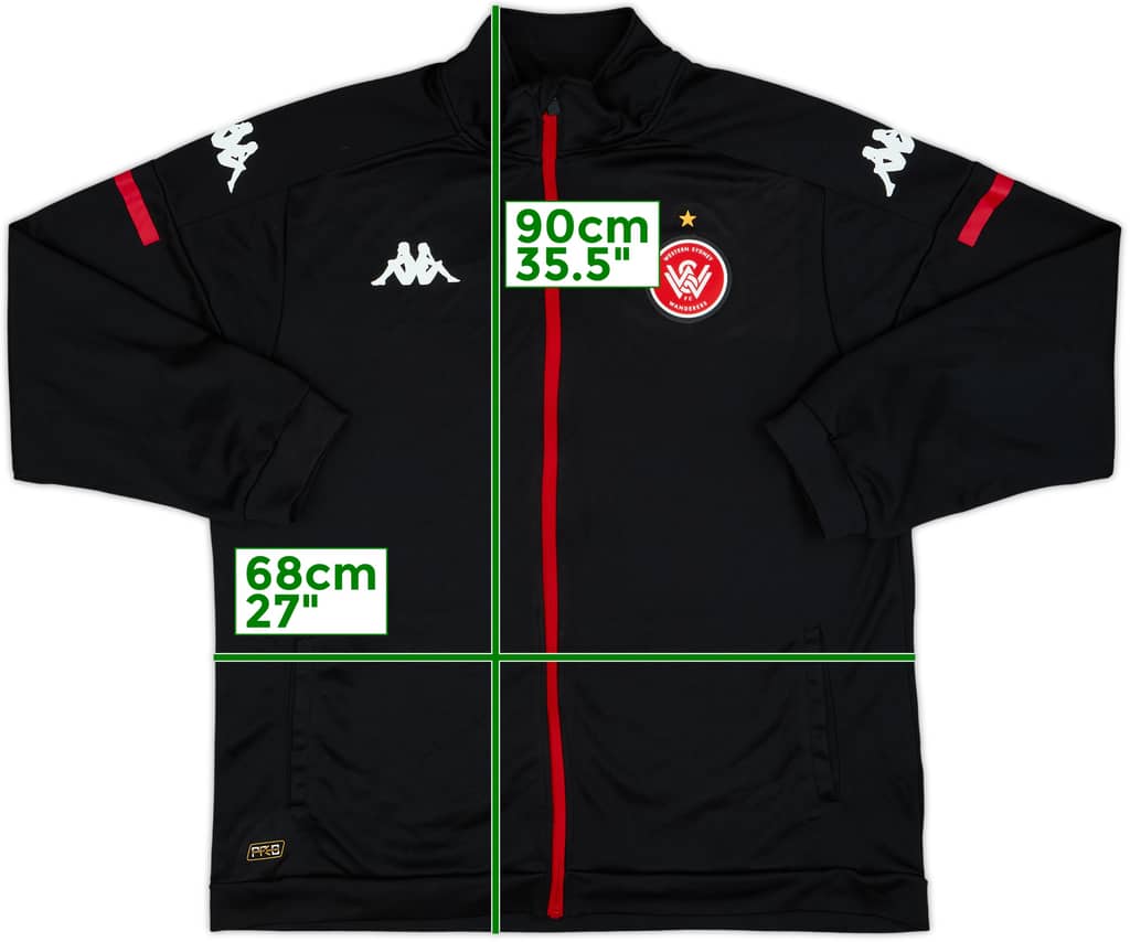 2020-21 Western Sydney Wanderers Kappa Track Jacket - 7/10 - (XXL)