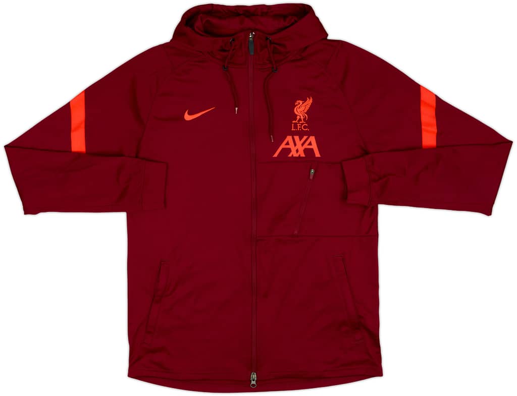 2021-22 Liverpool Nike Hooded Track Jacket - 9/10 - (M)