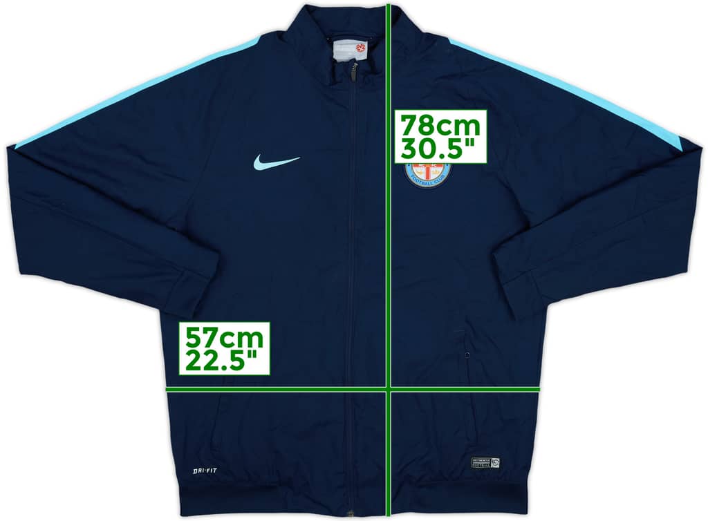 2015-16 Melbourne City Nike Track Jacket - 8/10 - (XL)