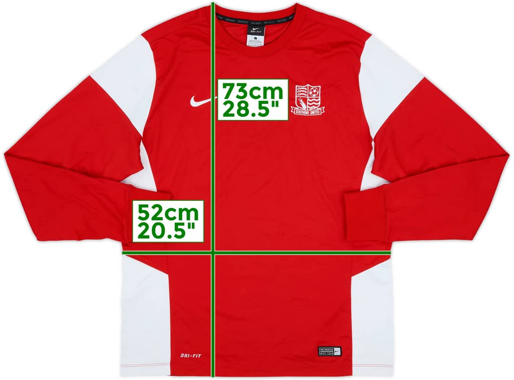2014-15 Southend United Nike Sweat Top - 8/10 - (L)