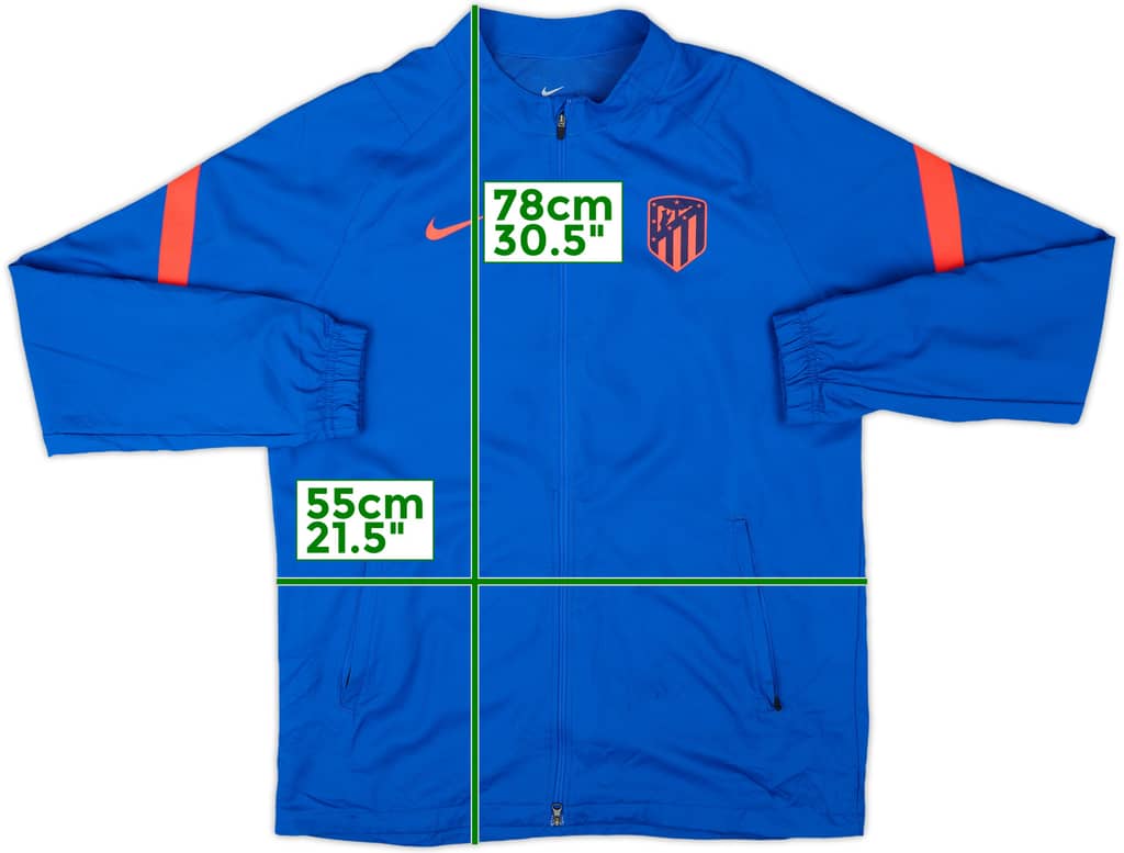 2021-22 Atletico Madrid Nike Track Jacket - 8/10 - (L)