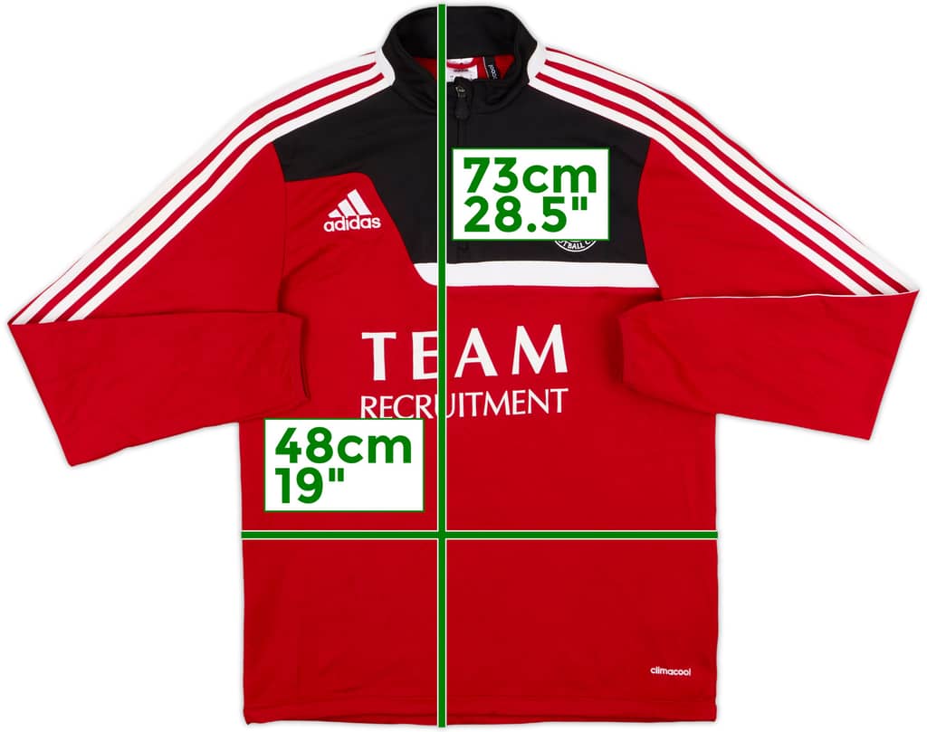 2013-14 Aberdeen adidas 1/4 Zip Drill Top - 9/10 - (S)