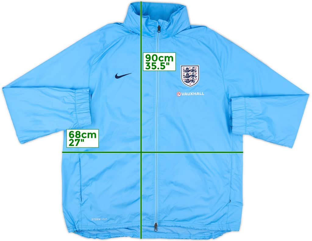 2013-14 England Nike Hooded Rain Jacket - 10/10 - (XL)