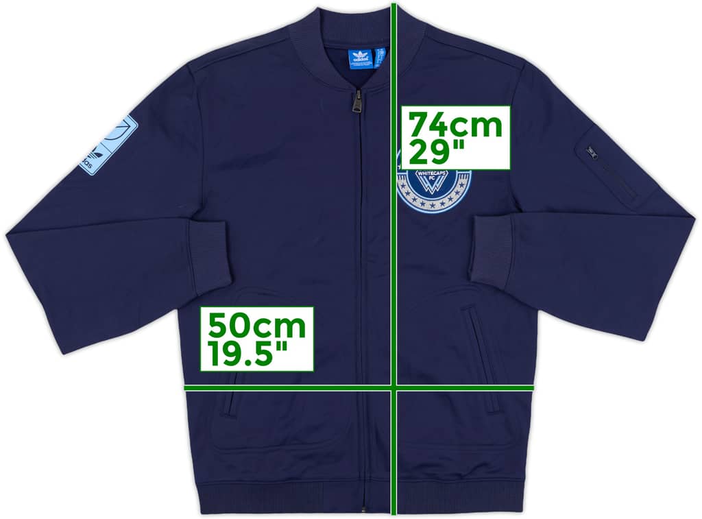 2015 Vancouver Whitecaps adidas Track Jacket - 9/10 - (M)