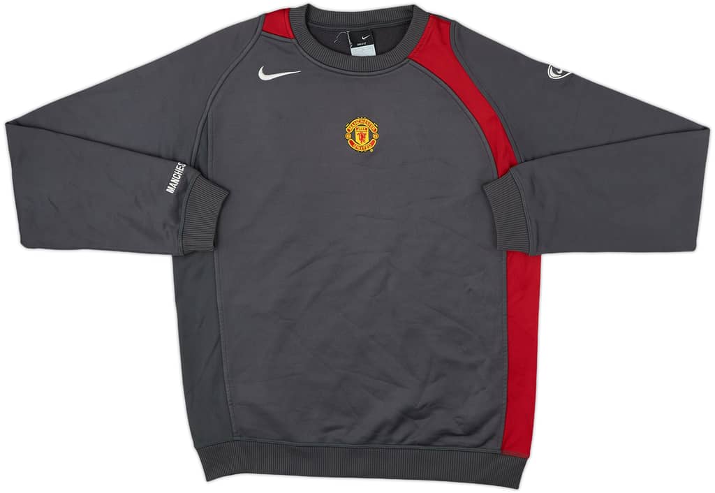 2004-05 Manchester United Nike Sweat Top - 8/10 - (XL.Boys)