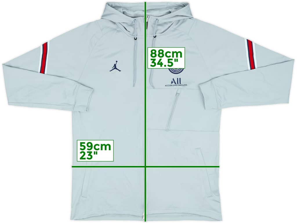 2022-23 Paris Saint-Germain Jordan Hooded Track Jacket - 9/10 - (L)