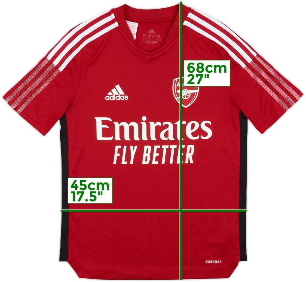 2021-22 Arsenal adidas Training Shirt - 9/10 - (L.Boys)