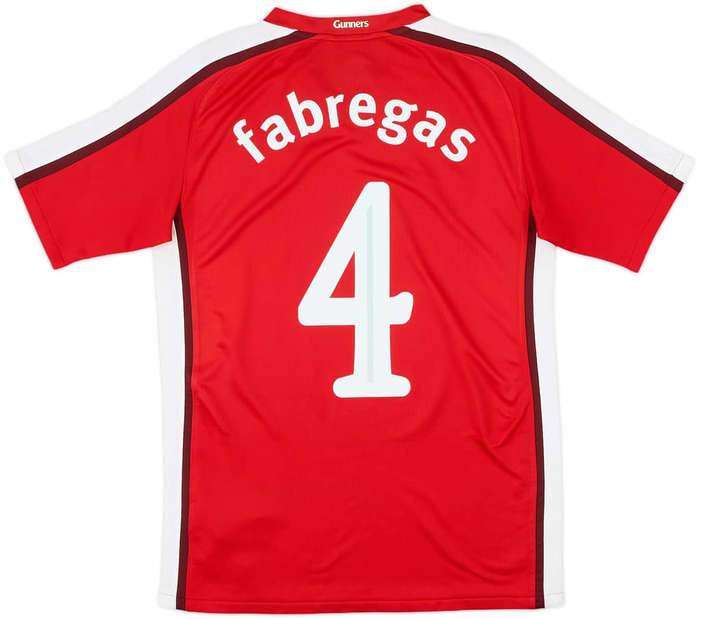 2008-10 Arsenal Home Shirt Fabregas #4 - 8/10 - (XL.Boys)
