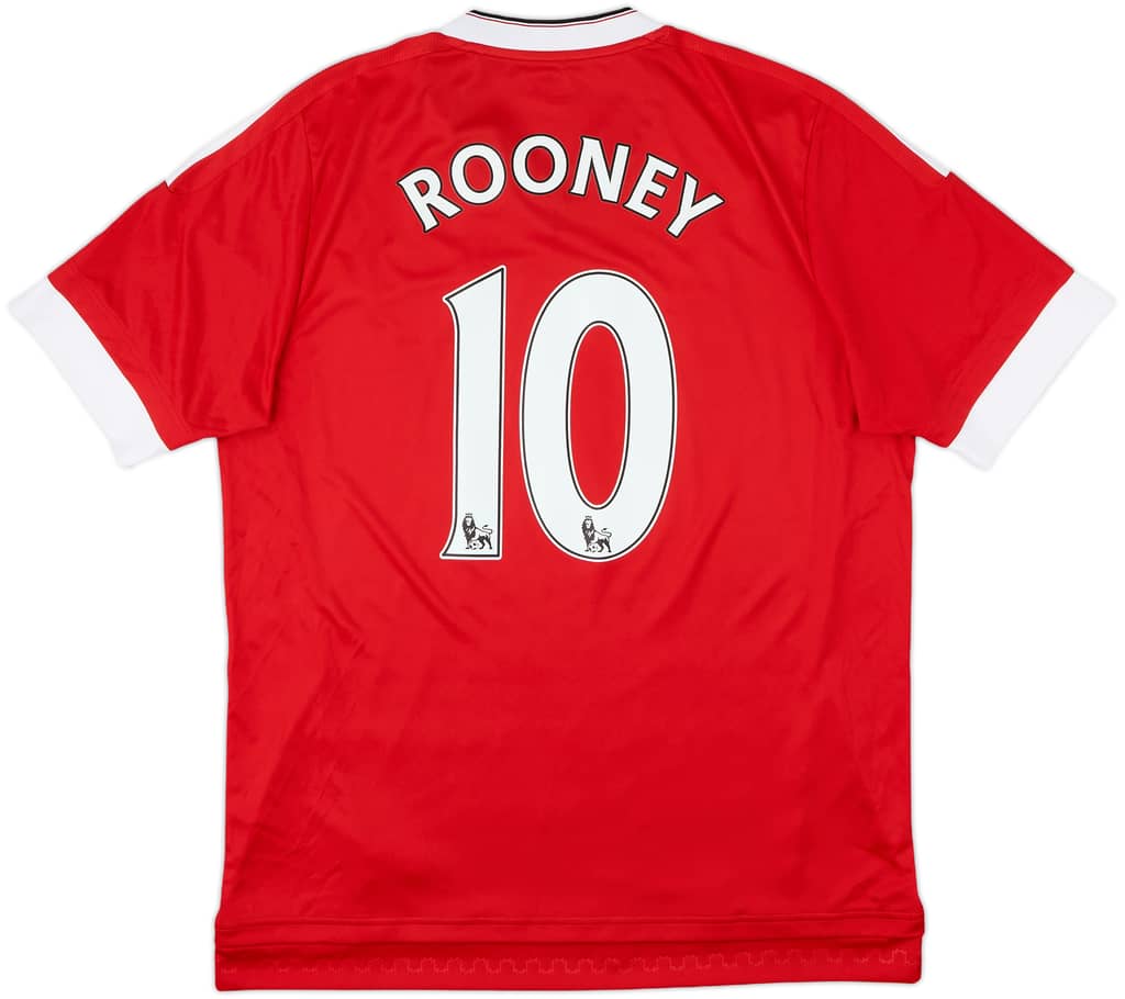2015-16 Manchester United Home Shirt Rooney #10 - 8/10 - (L)