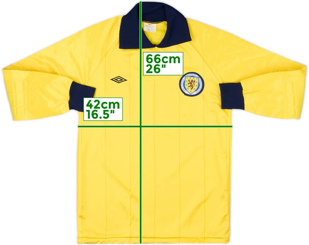 1982-84 Scotland GK Shirt - 8/10 - (Y)