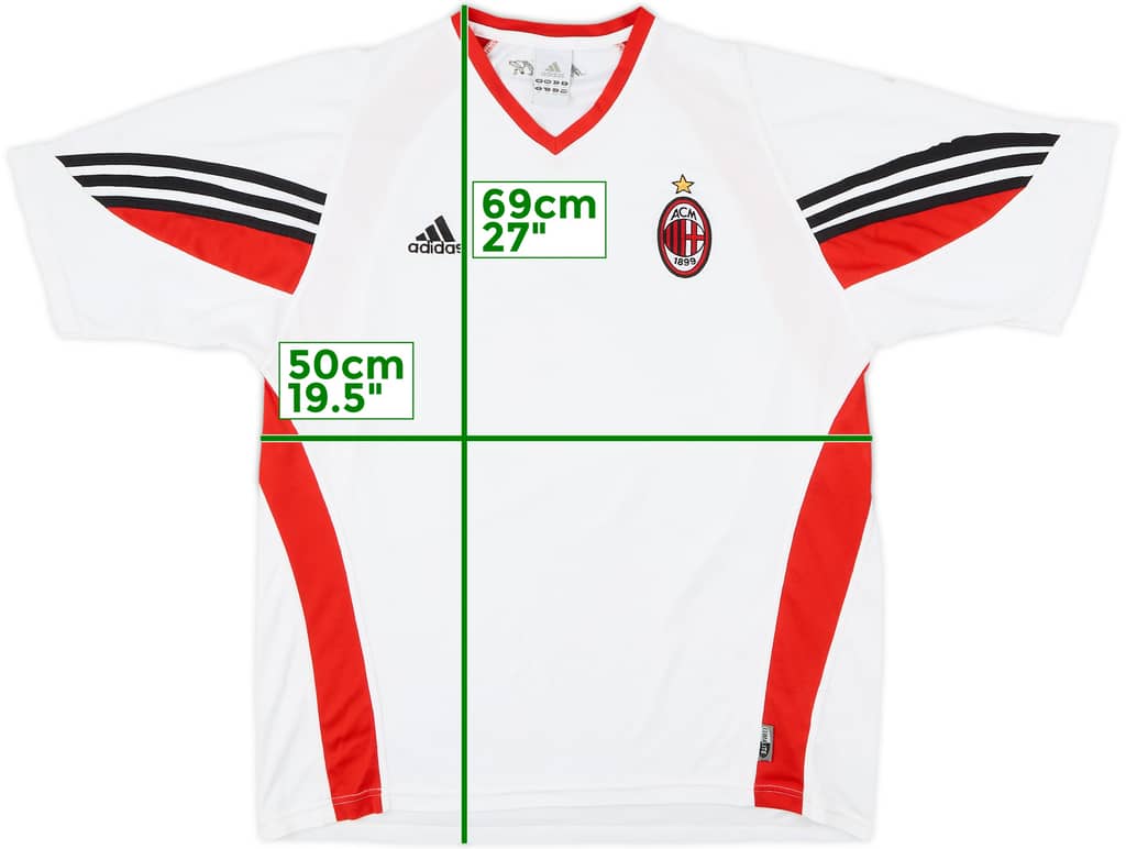 2003-04 AC Milan adidas Training Shirt - 6/10 - (XL)