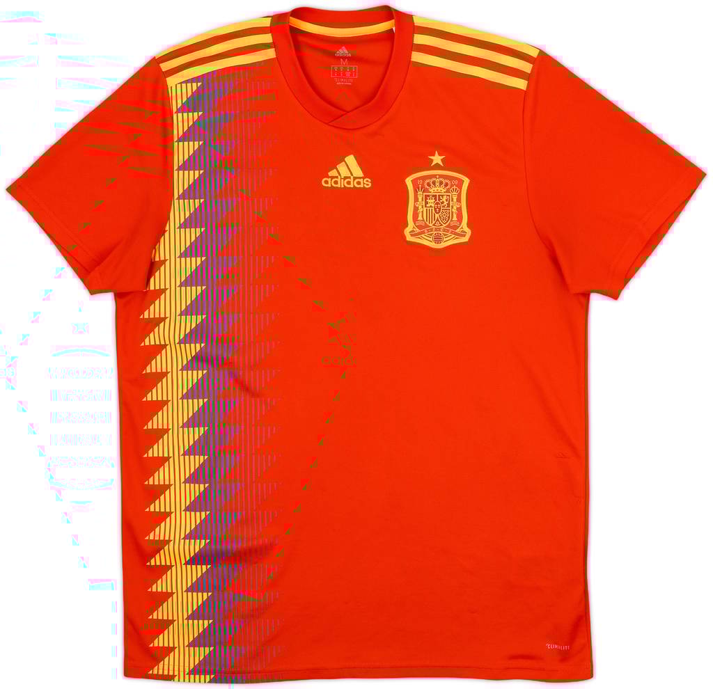 2018-19 Spain Home Shirt - 9/10 - (M)