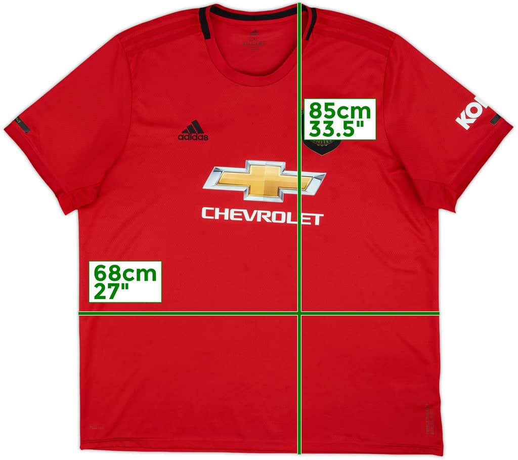 2019-20 Manchester United Home Shirt - 5/10 - (XXL)