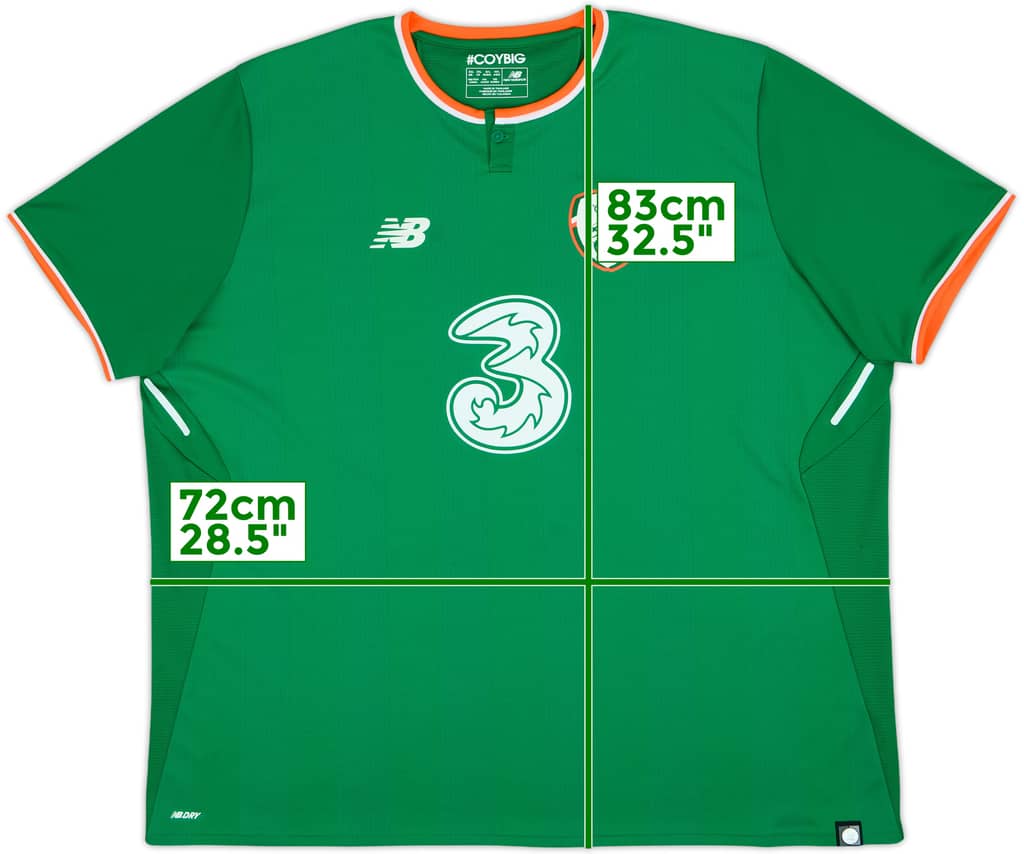 2017-18 Ireland Home Shirt - 8/10 - (3XL)