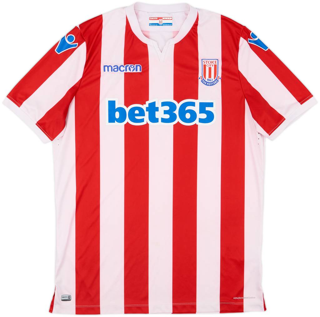2018-19 Stoke City Home Shirt - 3/10 - (XL)