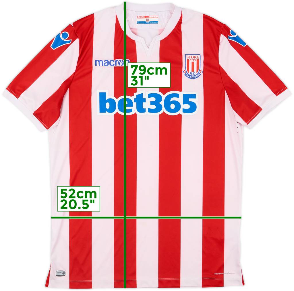 2018-19 Stoke City Home Shirt - 3/10 - (XL)