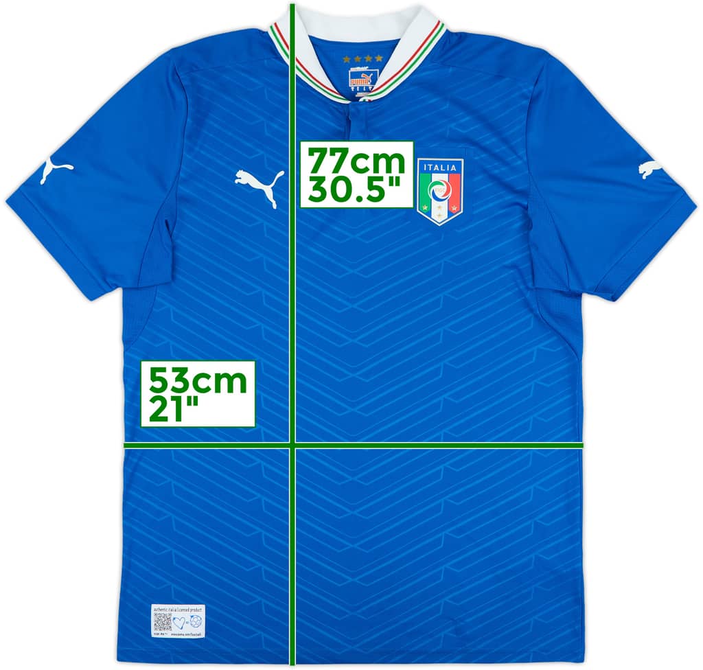 2012-13 Italy Home Shirt - 10/10 - (L)