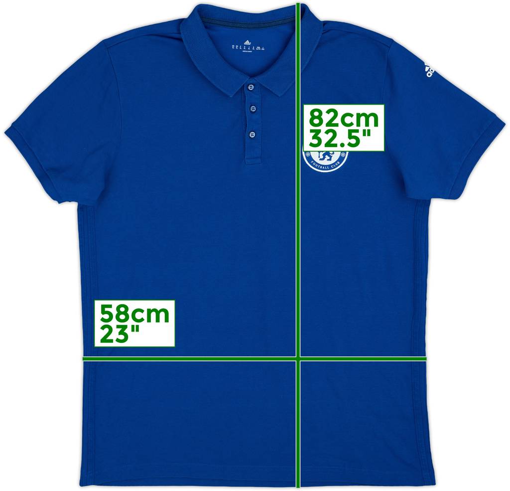 2016-17 Chelsea adidas Polo Shirt - 9/10 - (XL)