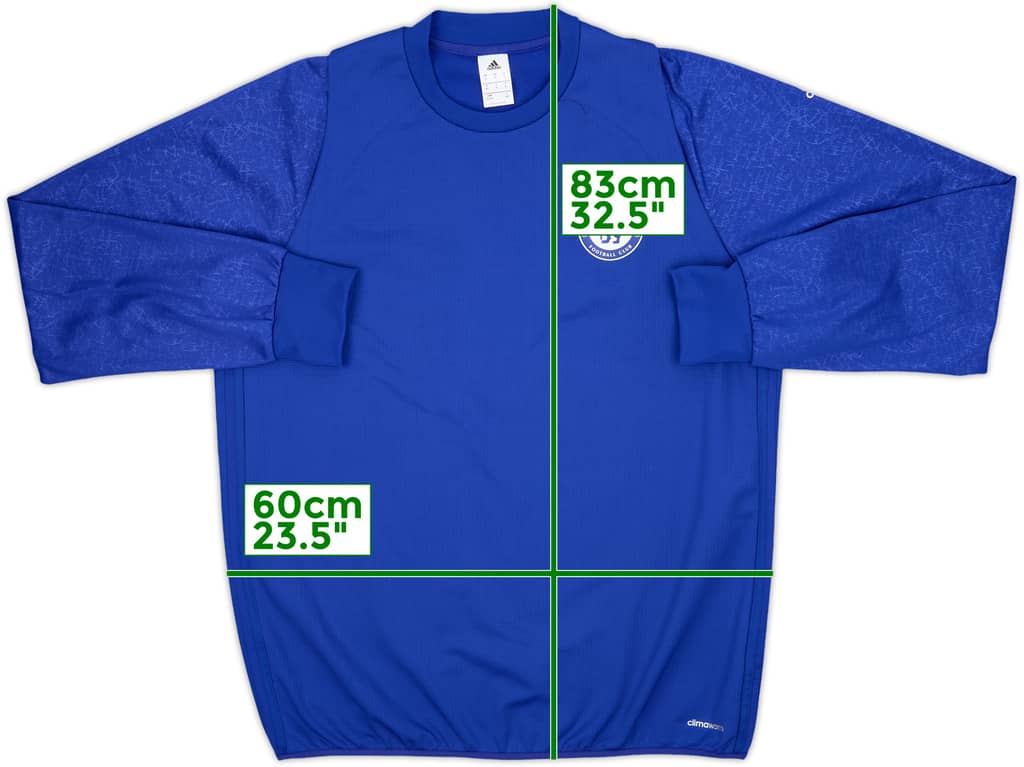 2016-17 Chelsea adidas Sweat Top - 9/10 - (XL)