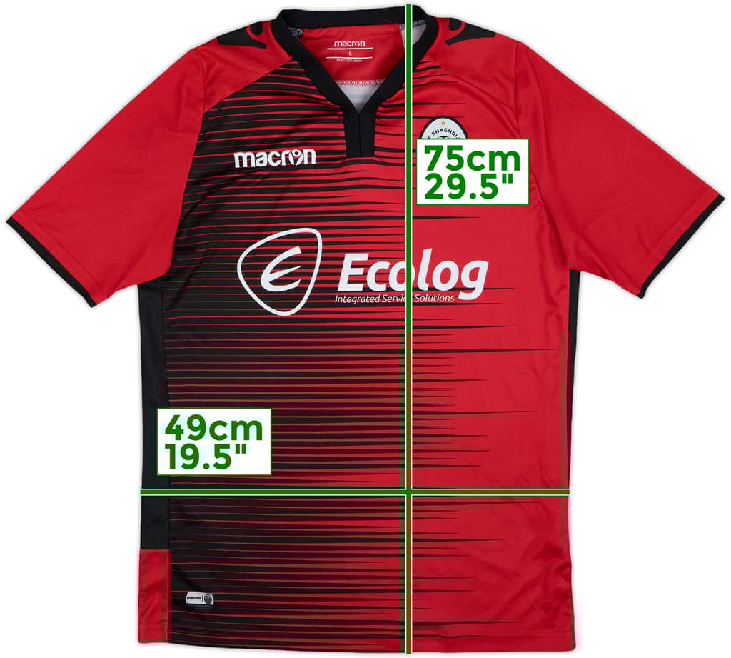 2017-19 KF Shkendija Home Shirt - 9/10 - (L)