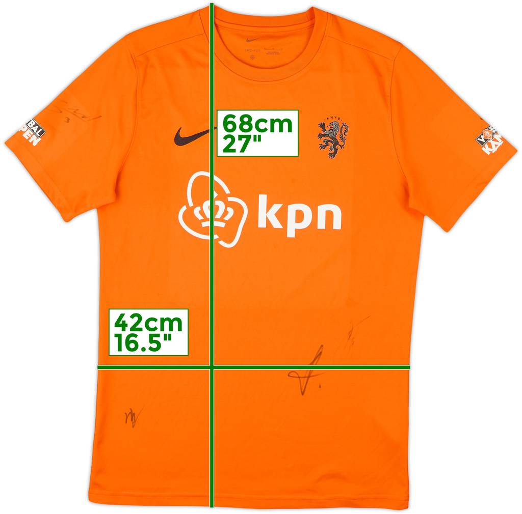 2022-23 Netherlands Nike 'Voetbal Kampen' Signed Training Shirt - 9/10 - (M)