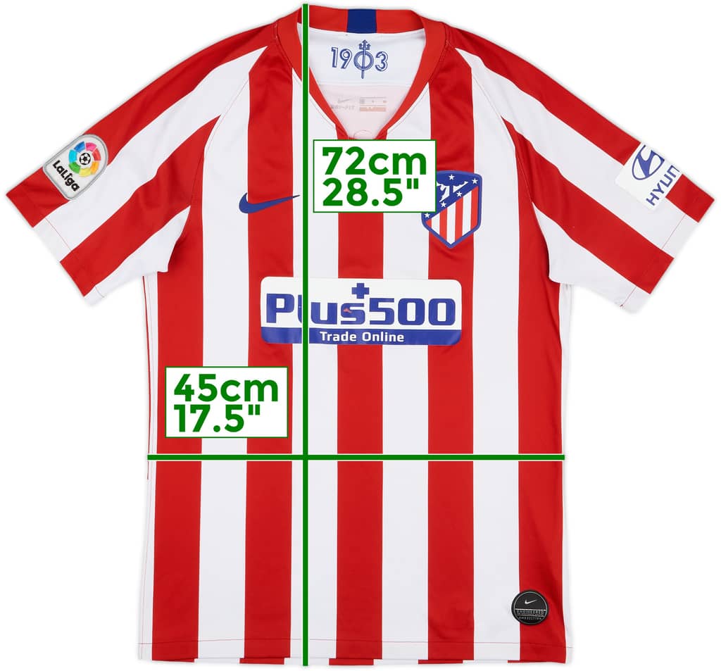 2019-20 Atletico Madrid Home Shirt - 5/10 - (S)