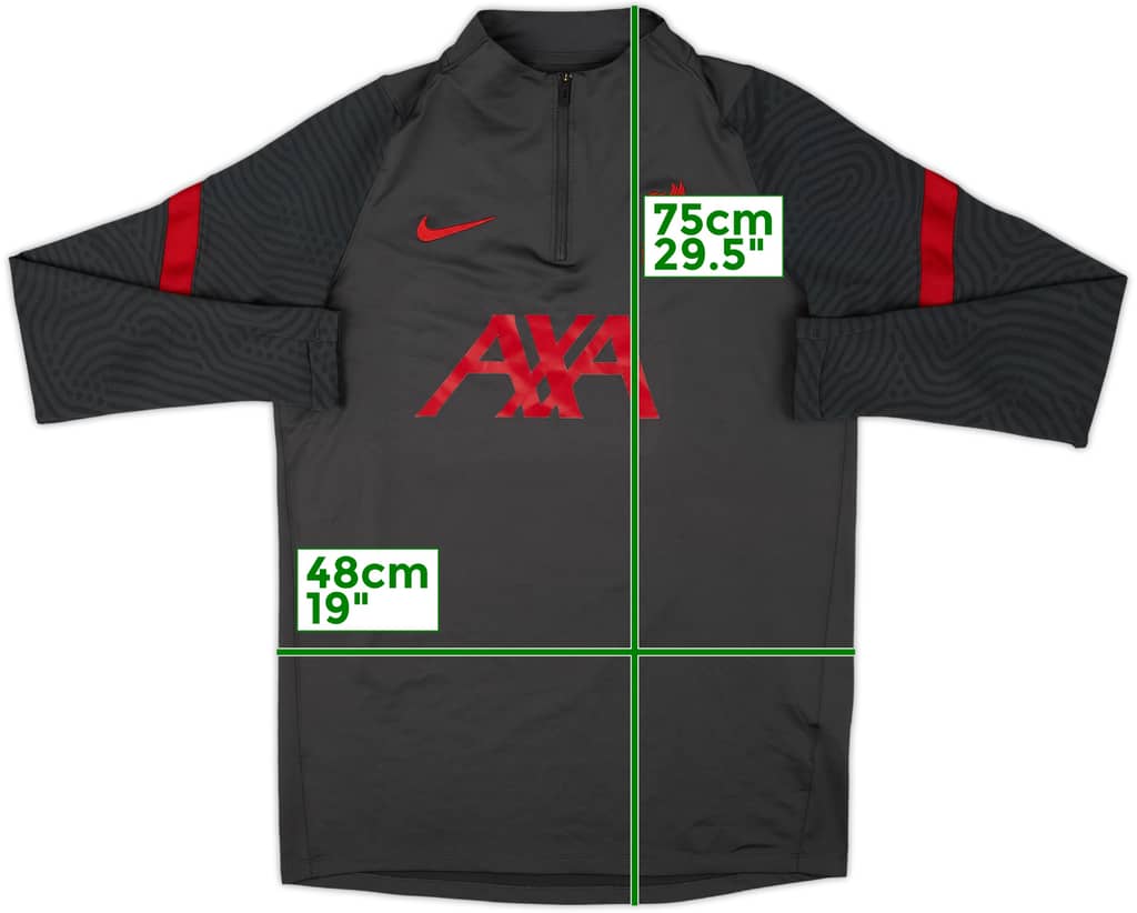 2020-21 Liverpool Nike Vaporknit 1/4 Zip Drill Top - 8/10 - (M)