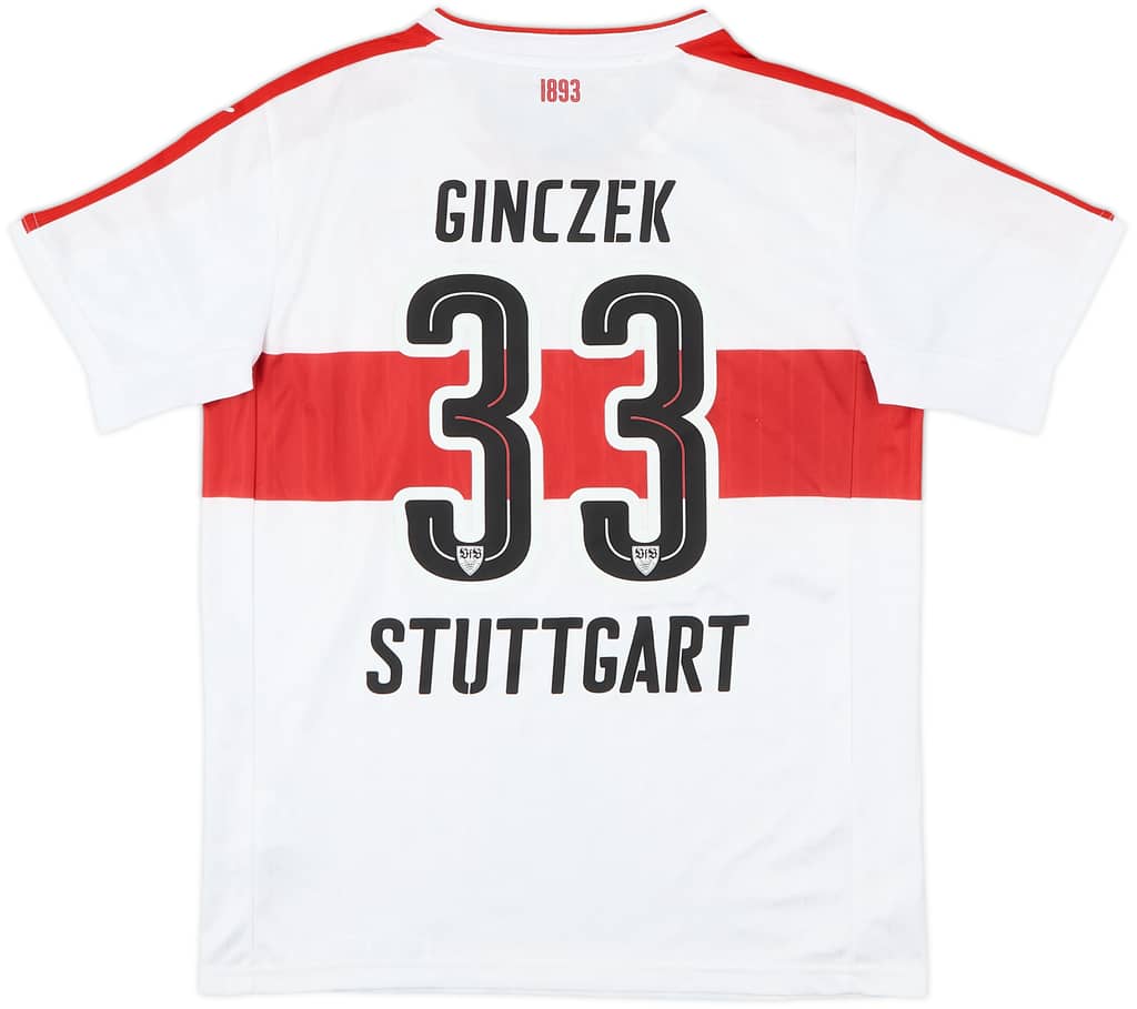 2016-17 Stuttgart Home Shirt Ginczek #33 - 6/10 - (L.Boys)