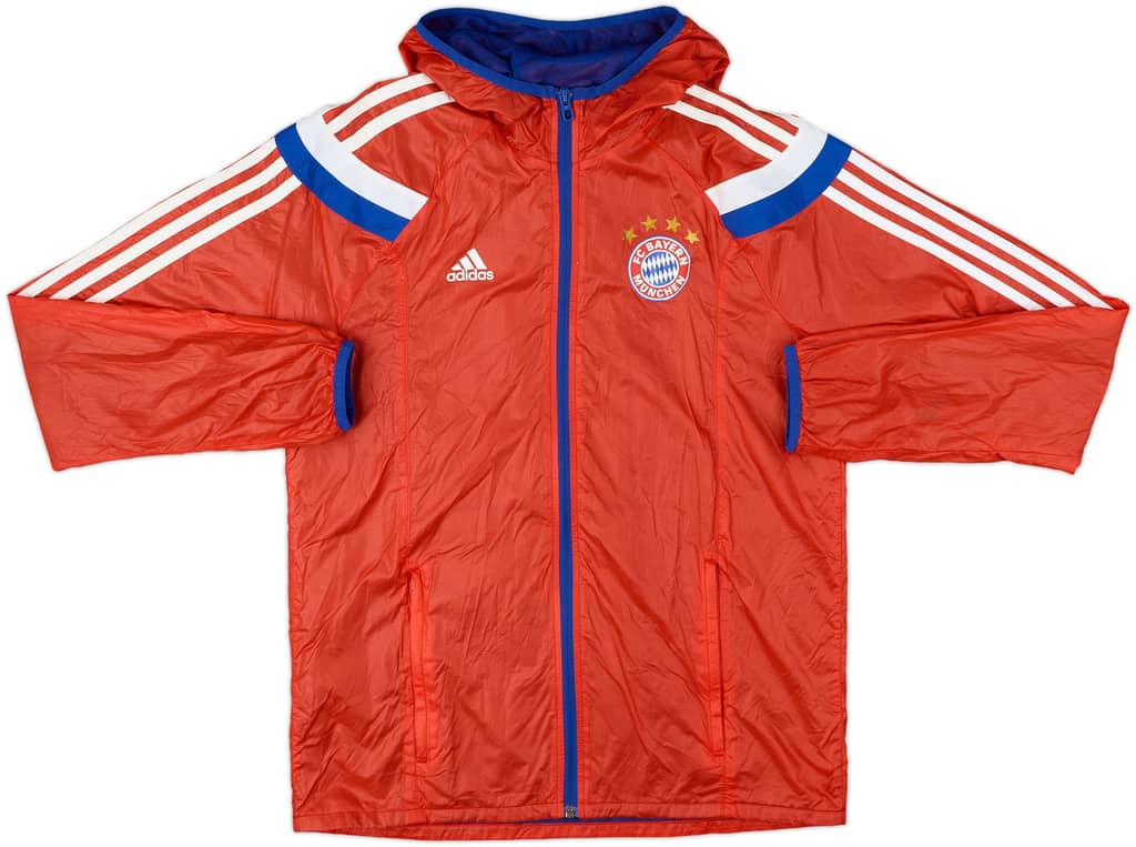 2014-15 Bayern Munich adidas Hooded Rain Jacket - 8/10 - (XL.Boys)