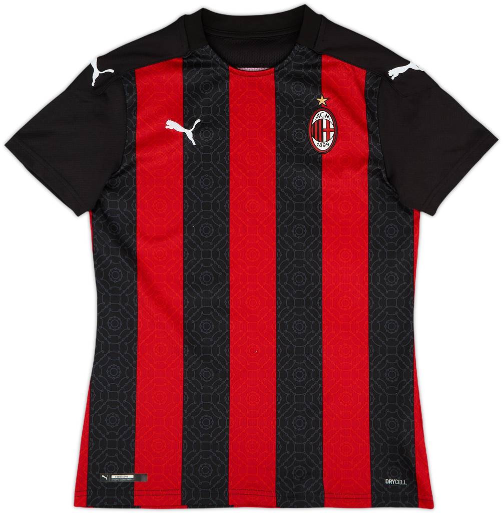 2020-21 AC Milan Home Shirt - 9/10 - (Women's XS)