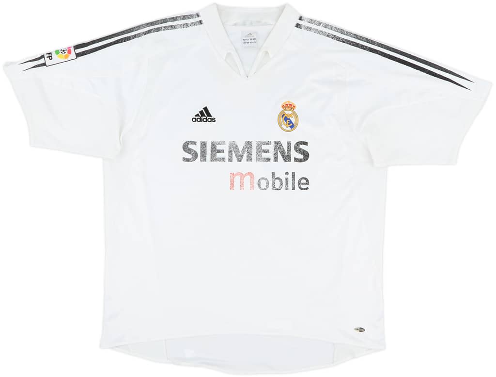 2004-05 Real Madrid Home Shirt - 4/10 - (XL)