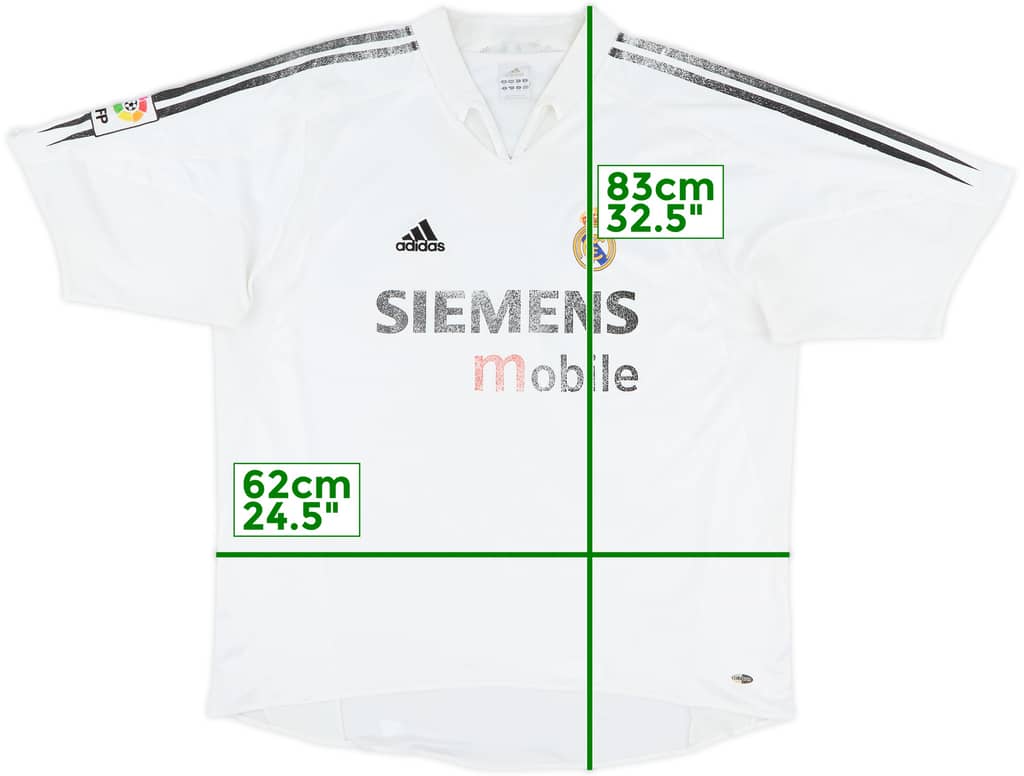 2004-05 Real Madrid Home Shirt - 4/10 - (XL)