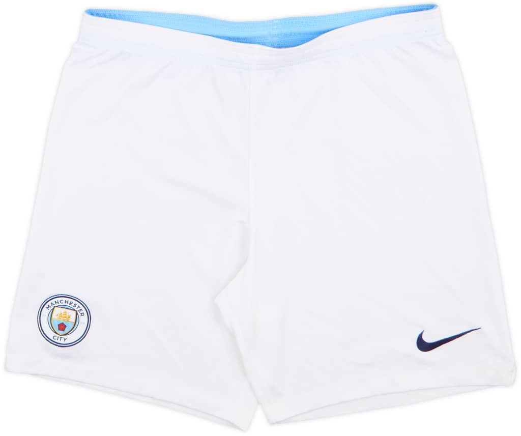 2018-19 Manchester City Home Shorts - 8/10 - (M)