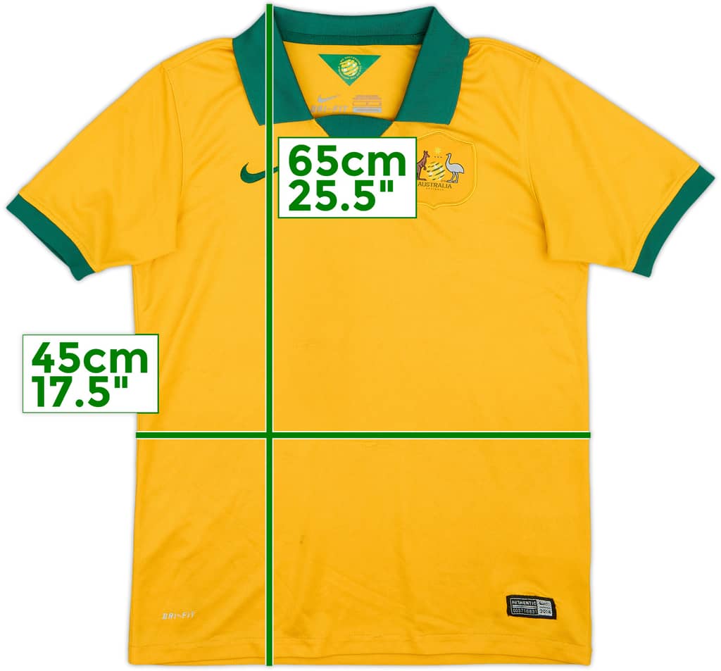 2014-15 Australia Home Shirt - 6/10 - (L.Boys)