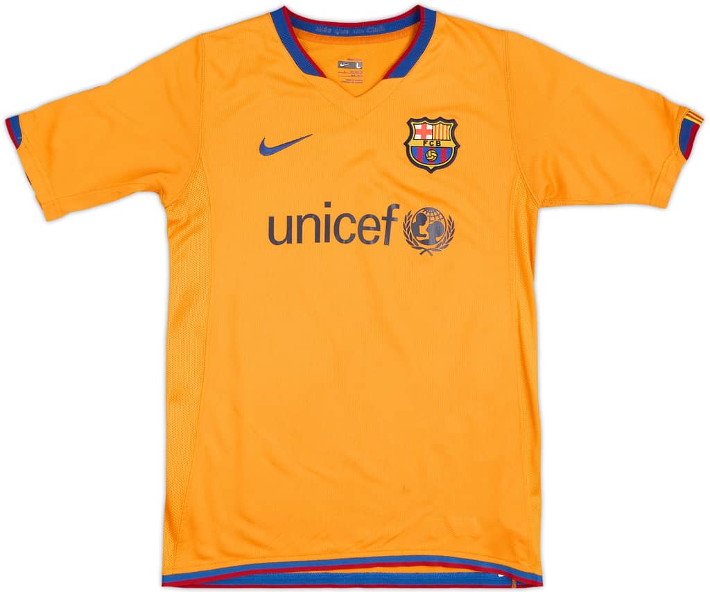 2007-08 Barcelona Third Shirt - 8/10 - (L.Boys)