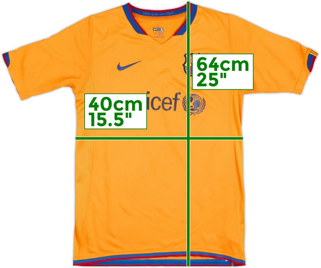 2007-08 Barcelona Third Shirt - 8/10 - (L.Boys)