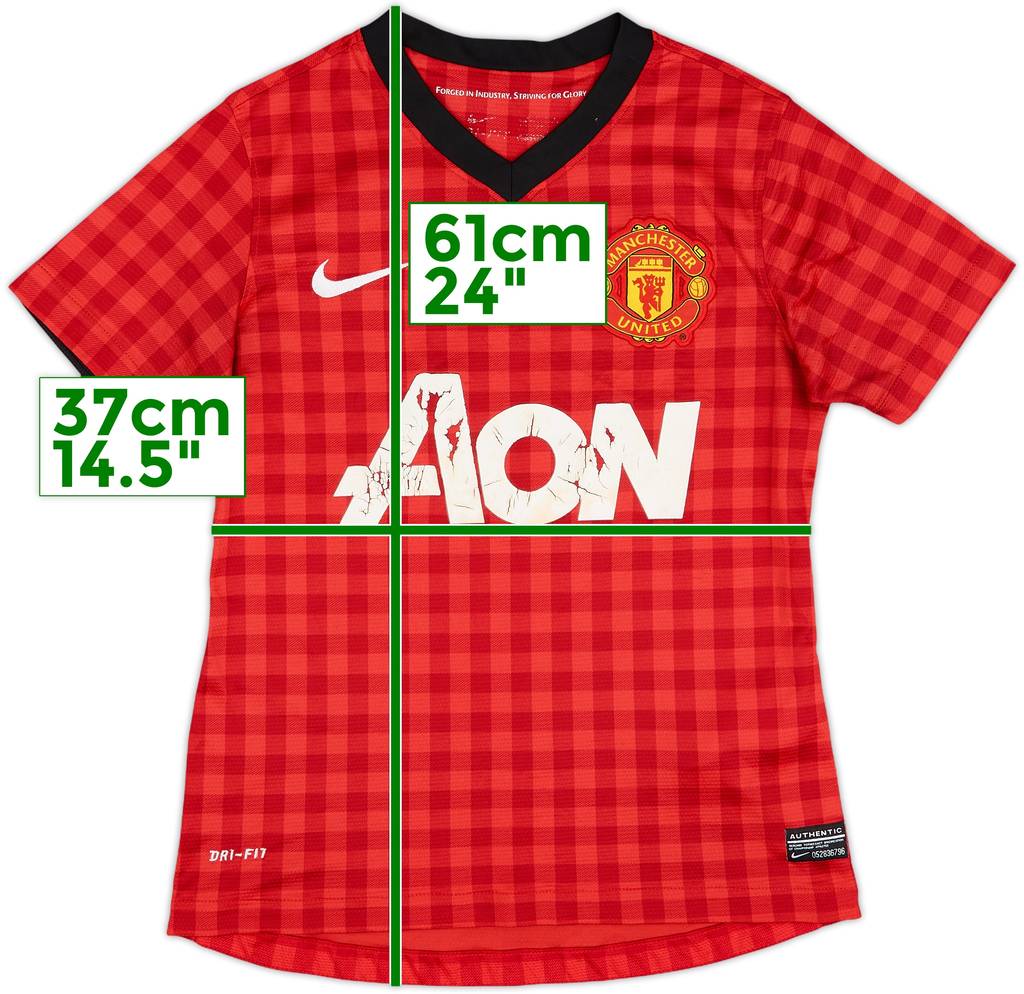 2012-13 Manchester United Home Shirt - 4/10 - (Women's S)