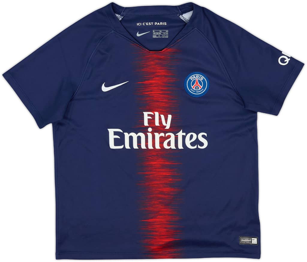 2018-19 Paris Saint-Germain Home Shirt - 10/10 - (7-8 Years)