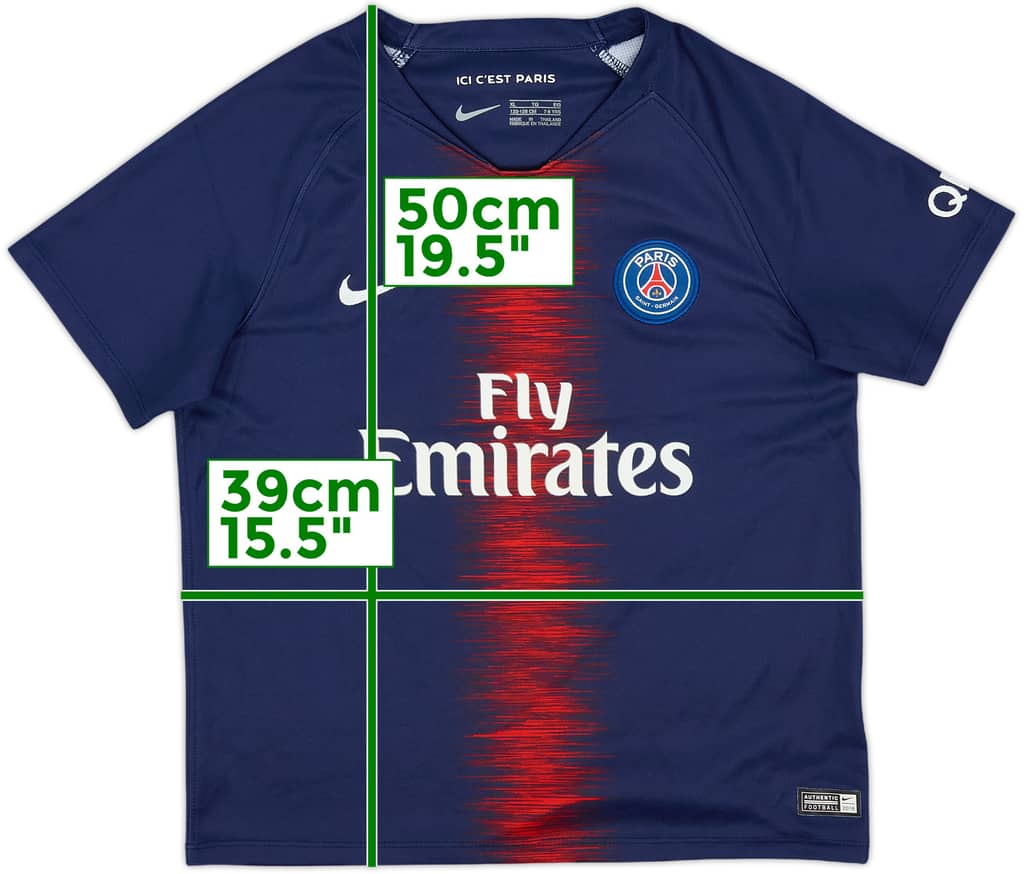 2018-19 Paris Saint-Germain Home Shirt - 10/10 - (7-8 Years)