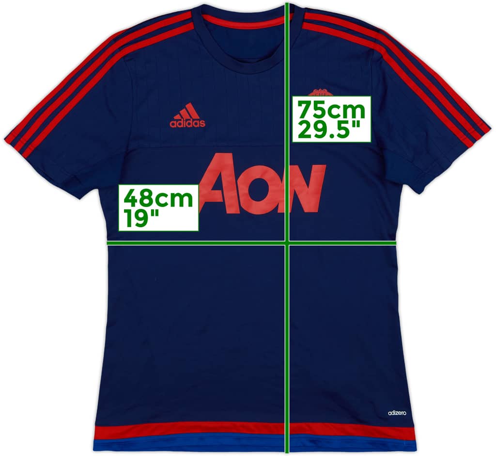 2015-16 Manchester United adidas Training Shirt - 8/10 - (M)
