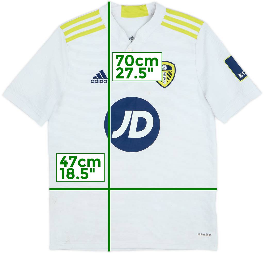 2021-22 Leeds United Home Shirt - 5/10 - (L.Boys)