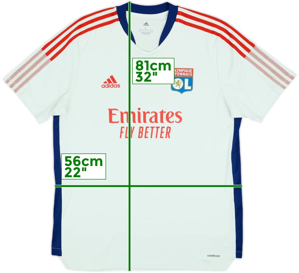 2021-22 Lyon adidas Training Shirt - 6/10 - (L)