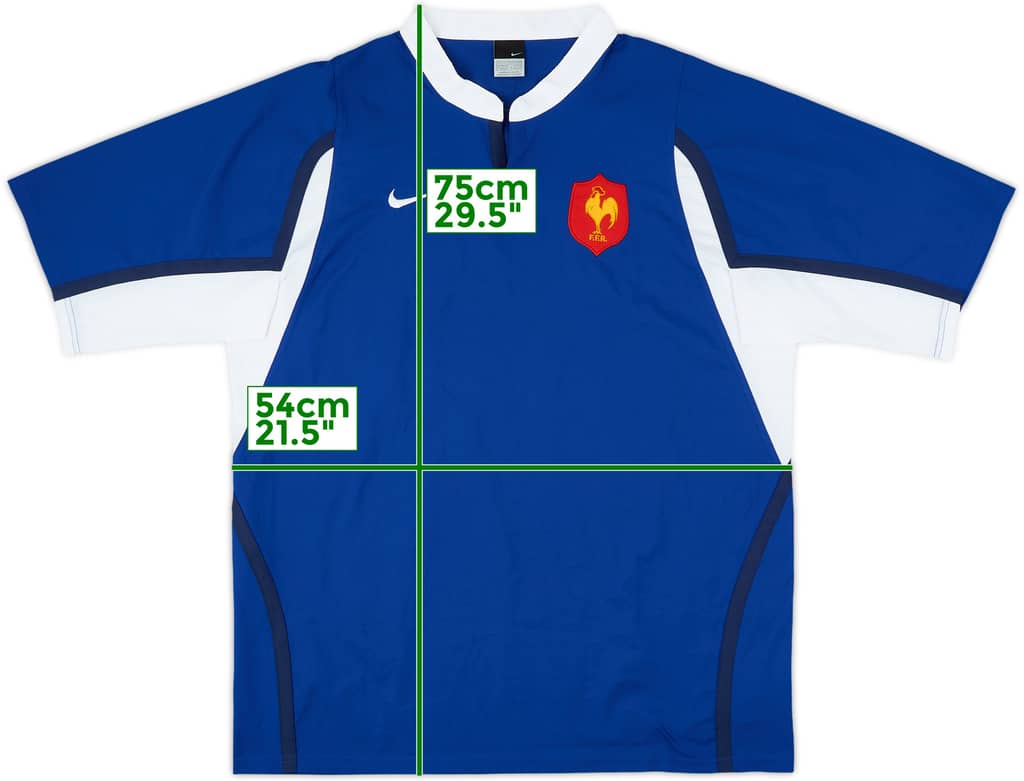 2003-05 France Rugby Home Shirt - 8/10 - (XL)