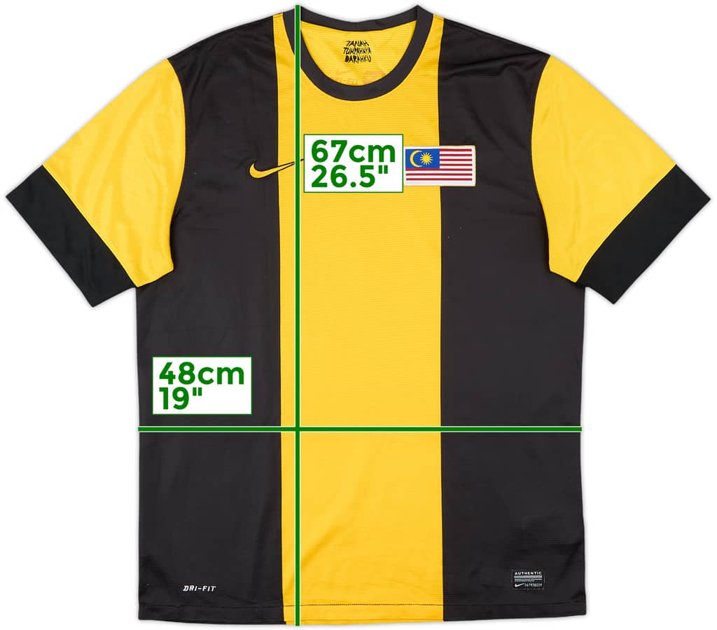 2012 Malaysia Home Shirt - 8/10 - (XL)