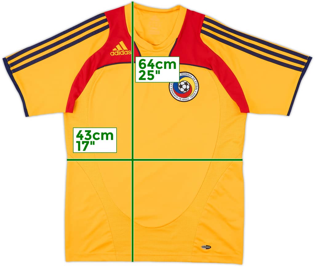 2008-09 Romania adidas Training Shirt - 8/10 - (S)