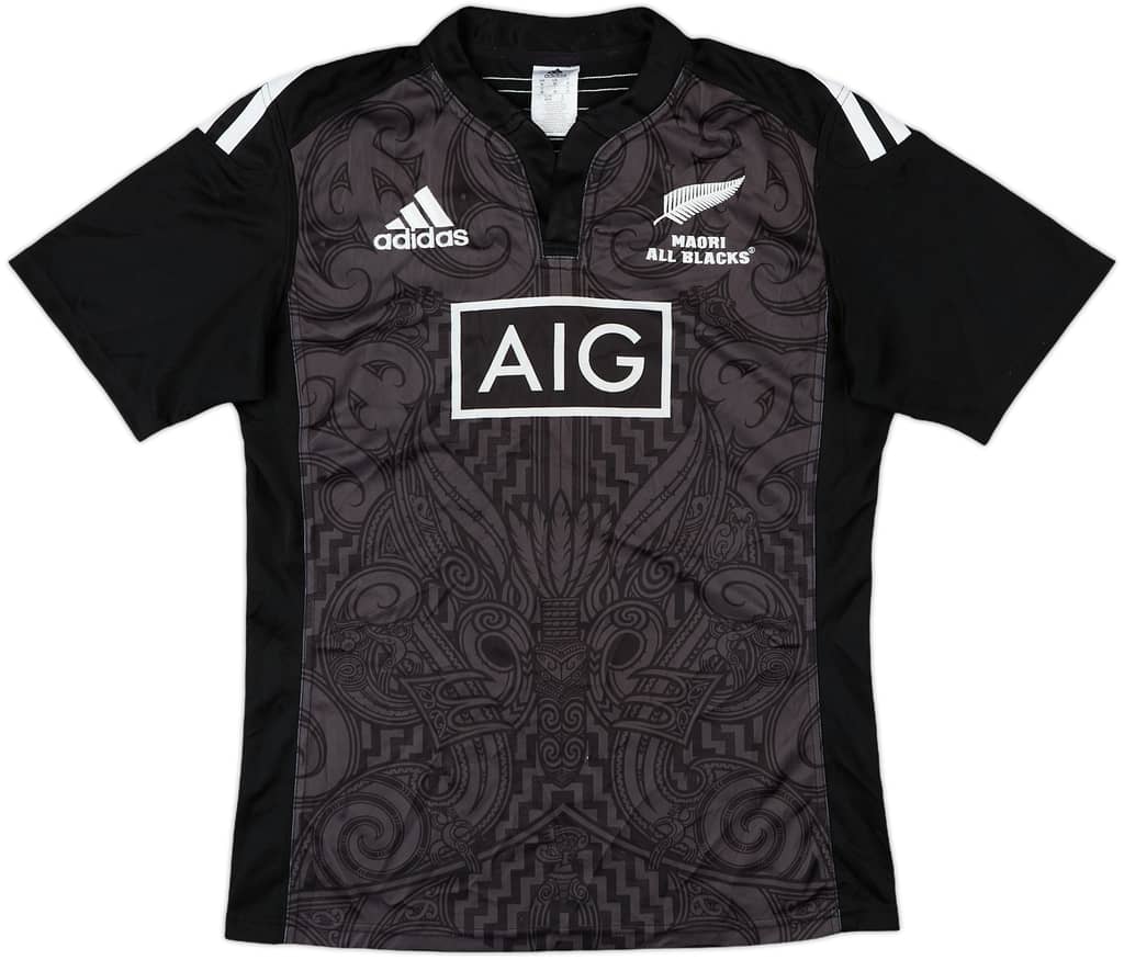 2014-15 New Zealand Rugby Home Shirt - 9/10 - (M)