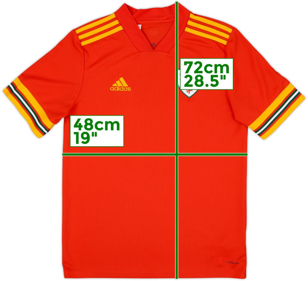 2020-21 Wales Home Shirt - 8/10 - (XL.Boys)